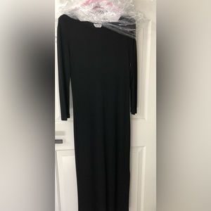 Max Mara Maxi Sheath Dress Flattering & graceful with side slit.